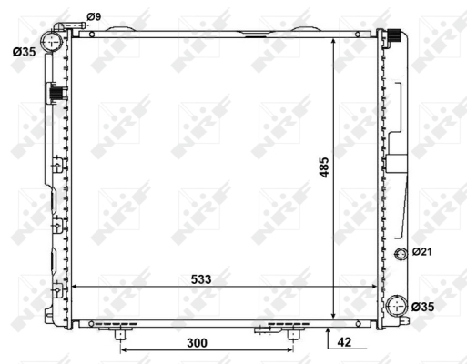 WG1723028 WILMINK GROUP Радиатор, охлаждение двигателя