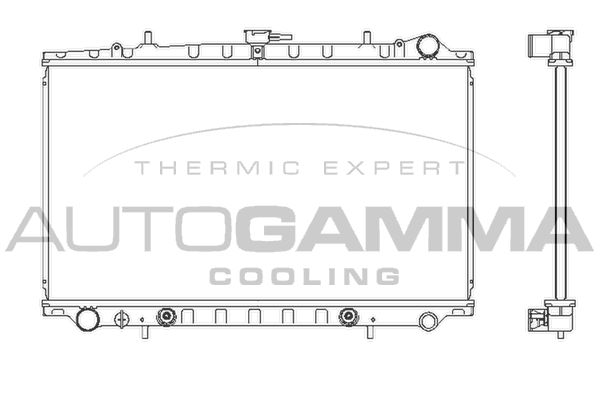 102208 AUTOGAMMA Радиатор, охлаждение двигателя