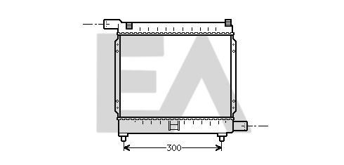 31R50024 EACLIMA Радиатор, охлаждение двигателя