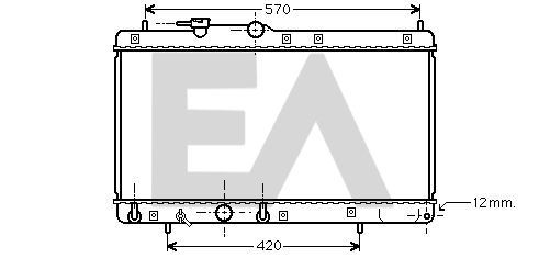 31R19037 EACLIMA Радиатор, охлаждение двигателя