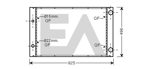 31R02055 EACLIMA Радиатор, охлаждение двигателя