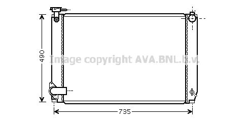 TO2463 AVA QUALITY COOLING Радиатор, охлаждение двигателя