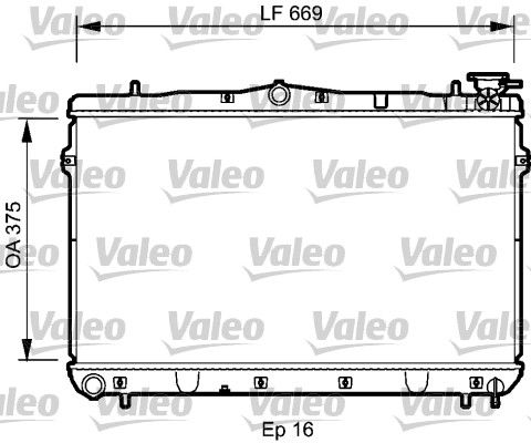 734950 VALEO Радиатор, охлаждение двигателя