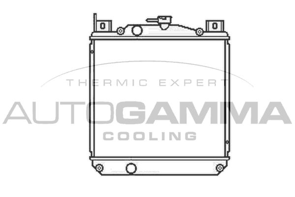 104160 AUTOGAMMA Радиатор, охлаждение двигателя