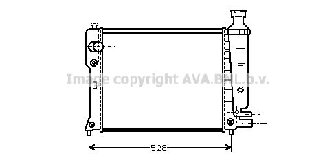 PEA2092 AVA QUALITY COOLING Радиатор, охлаждение двигателя