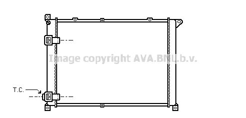 RT2141 AVA QUALITY COOLING Радиатор, охлаждение двигателя