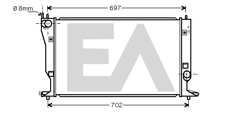 31R71203 EACLIMA Радиатор, охлаждение двигателя