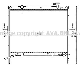 KA2180 AVA QUALITY COOLING Радиатор, охлаждение двигателя