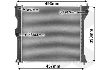 32002243 VAN WEZEL Радиатор, охлаждение двигателя