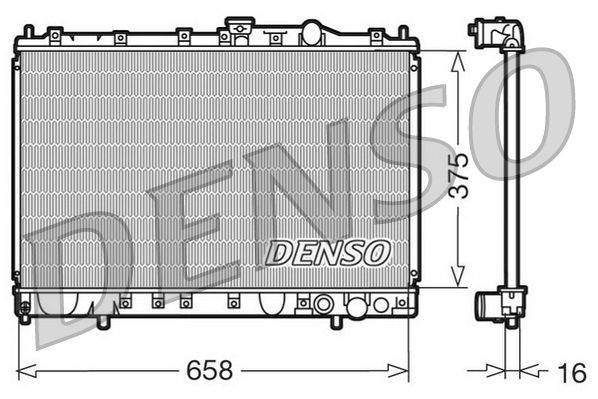 DRM45002 DENSO Радиатор, охлаждение двигателя