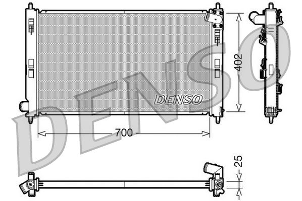 DRM45032 DENSO Радиатор, охлаждение двигателя