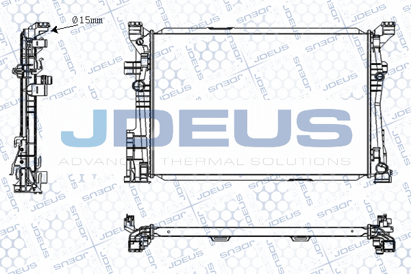 RA0171040 JDEUS Радиатор, охлаждение двигателя