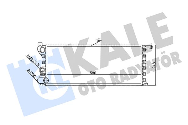 351910 KALE OTO RADYATÖR Радиатор, охлаждение двигателя