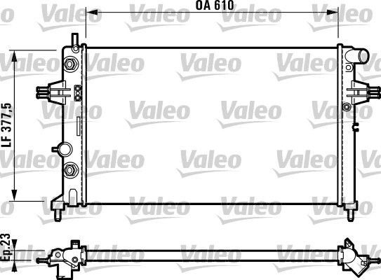 732549 VALEO Радиатор, охлаждение двигателя