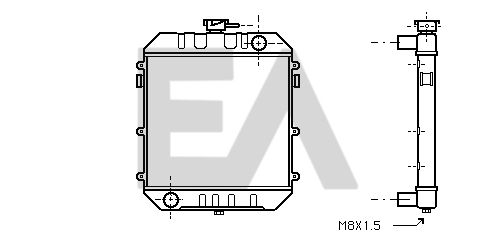 31R54009 EACLIMA Радиатор, охлаждение двигателя