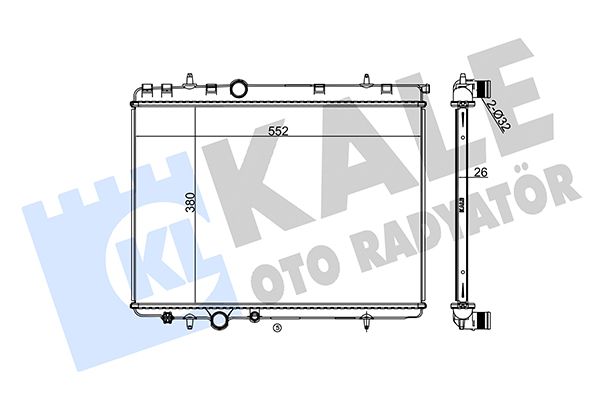 219800 KALE OTO RADYATÖR Радиатор, охлаждение двигателя