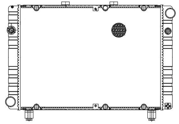 LRc0310 LUZAR Радиатор, охлаждение двигателя