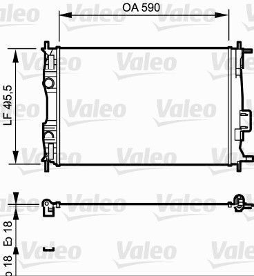 735119 VALEO Радиатор, охлаждение двигателя