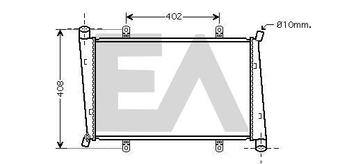 31R78035 EACLIMA Радиатор, охлаждение двигателя