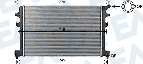 31R77141 EACLIMA Радиатор, охлаждение двигателя