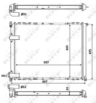 WG1723544 WILMINK GROUP Радиатор, охлаждение двигателя