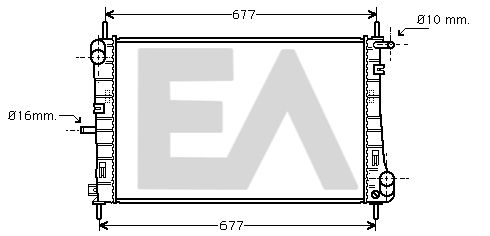 31R22123 EACLIMA Радиатор, охлаждение двигателя