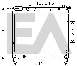 31R69019 EACLIMA Радиатор, охлаждение двигателя