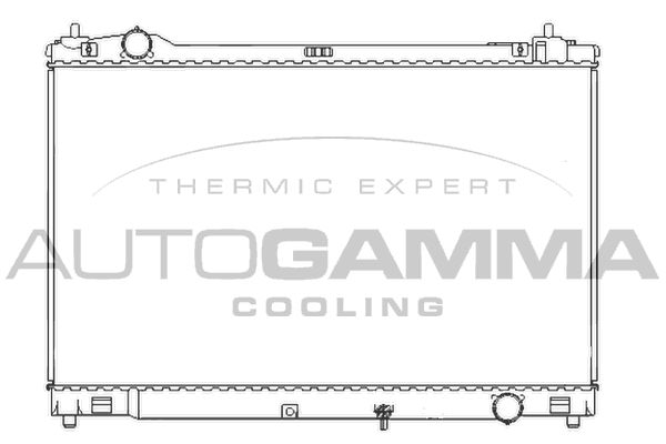 107228 AUTOGAMMA Радиатор, охлаждение двигателя