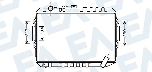 31R51136 EACLIMA Радиатор, охлаждение двигателя