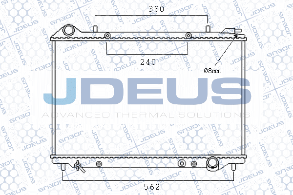 M0200340 JDEUS Радиатор, охлаждение двигателя