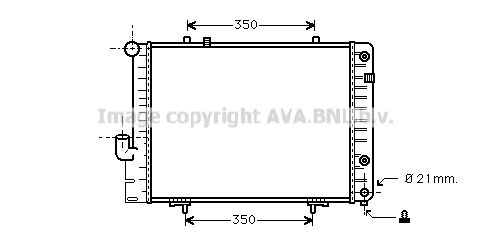 MS2096 AVA QUALITY COOLING Радиатор, охлаждение двигателя