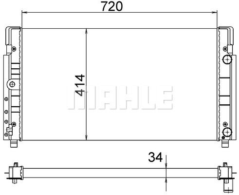 CR1533000S MAHLE Радиатор, охлаждение двигателя