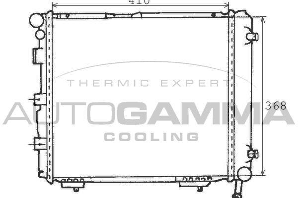 100519 AUTOGAMMA Радиатор, охлаждение двигателя