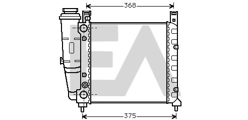 31R25005 EACLIMA Радиатор, охлаждение двигателя