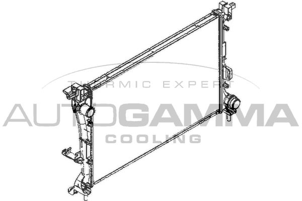 110004 AUTOGAMMA Радиатор, охлаждение двигателя