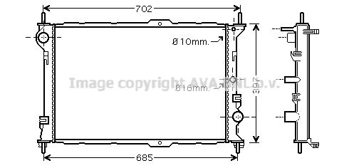 FD2381 PRASCO Радиатор, охлаждение двигателя