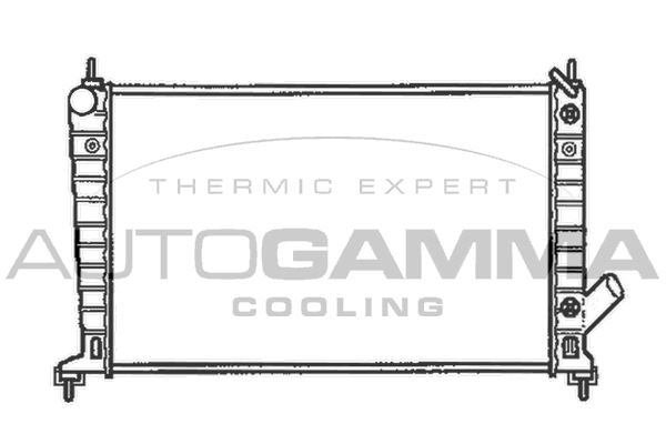 102302 AUTOGAMMA Радиатор, охлаждение двигателя