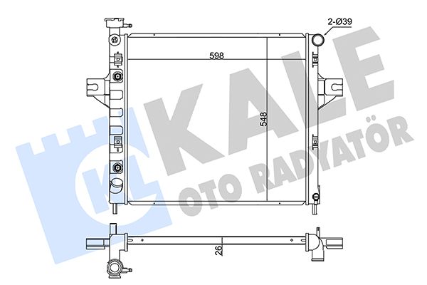 342095 KALE OTO RADYATÖR Радиатор, охлаждение двигателя