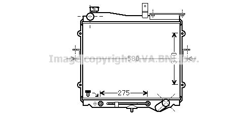 KA2025 AVA QUALITY COOLING Радиатор, охлаждение двигателя