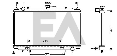 31R18078 EACLIMA Радиатор, охлаждение двигателя