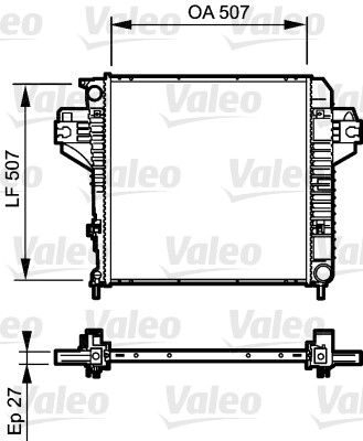 735221 VALEO Радиатор, охлаждение двигателя