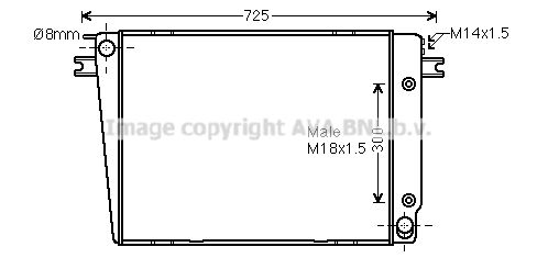 BW2251 AVA QUALITY COOLING Радиатор, охлаждение двигателя