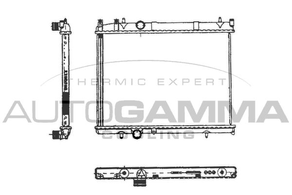 103568 AUTOGAMMA Радиатор, охлаждение двигателя