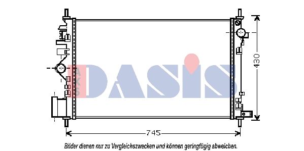 150096N AKS DASIS Радиатор, охлаждение двигателя