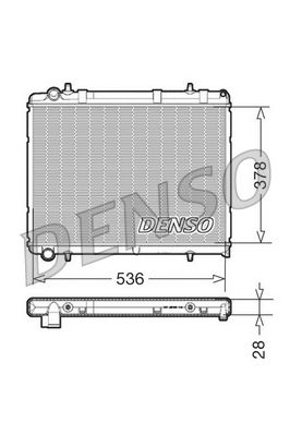 DRM21035 DENSO Радиатор, охлаждение двигателя