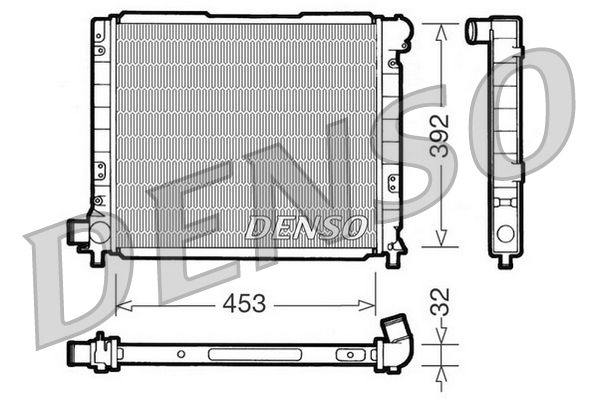 DRM09051 DENSO Радиатор, охлаждение двигателя