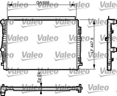 735559 VALEO Радиатор, охлаждение двигателя