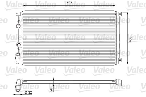 701725 VALEO Радиатор, охлаждение двигателя