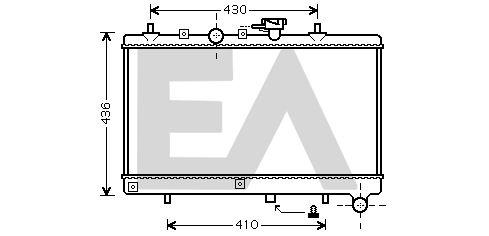 31R36015 EACLIMA Радиатор, охлаждение двигателя