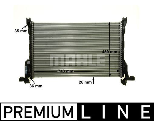 CR85000P MAHLE Радиатор, охлаждение двигателя